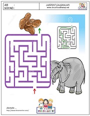 anaokulları için Labirent Bulmaca